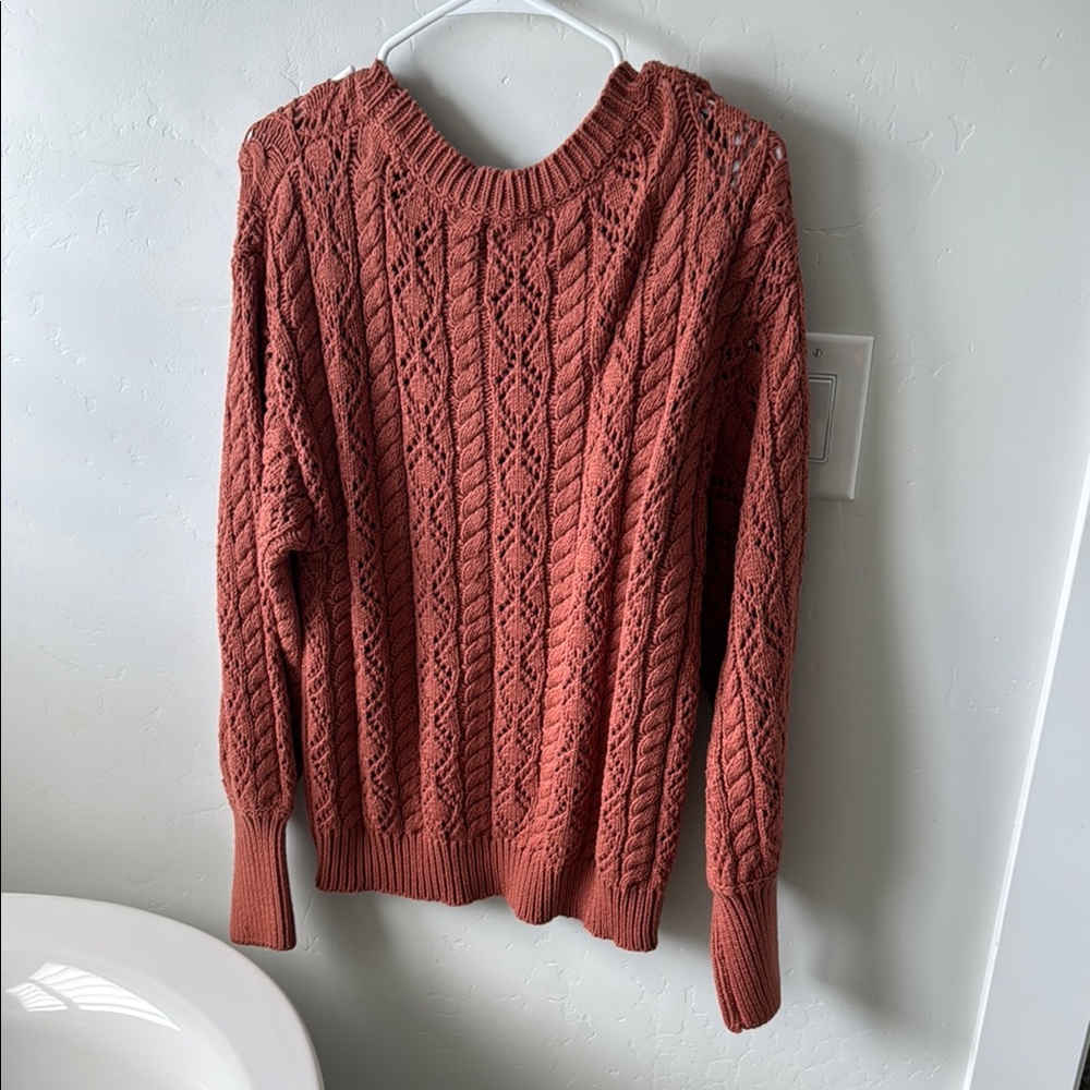 Women's Rust Sweater - Picture 4 of 4